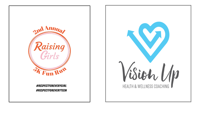 photo of 5K logo and Vision UP Wellness logo